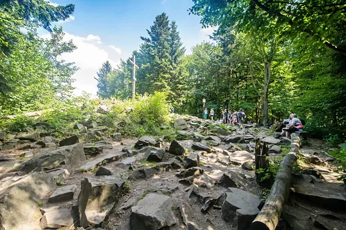 Łysica. Szczyt Łysicy - wierzchołek zachodni