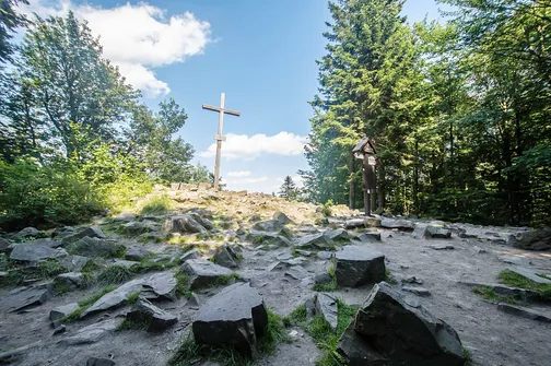 Łysica. Krzyż na Łysicy