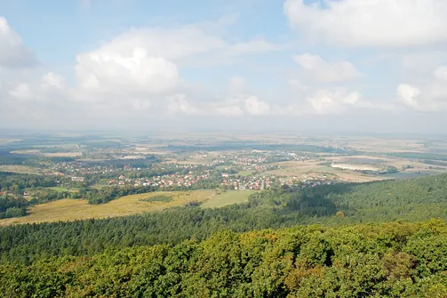 Ślęża. Widok na okolicę ze szczytu Ślęży
