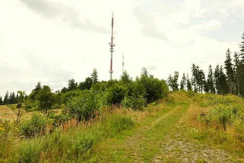 Widok na wzniesienie Barańca.