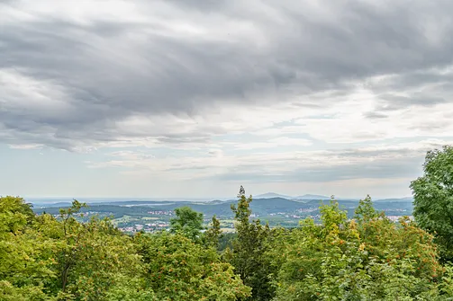 Widok ze szczytu Kopiska w kierunku północno-wschodnim
