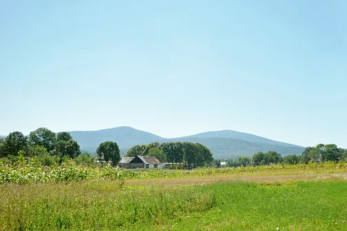 Widok na Góry Opawskie od strony Prudnika