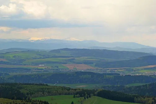 Widok na Śnieżnik w Masywie Śnieżnika