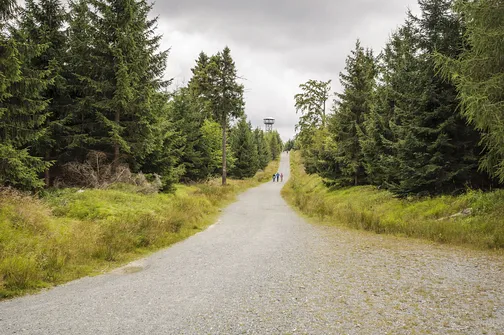 W oddali widać już wieżę 