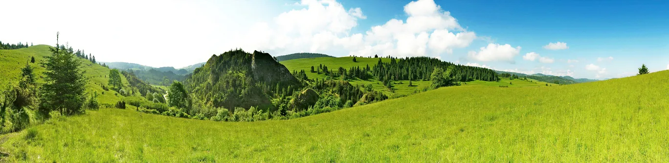 Panorama na dolinę Białej Wody