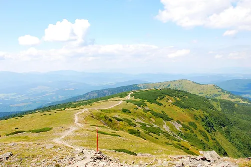 Widok na Małą Babią Górę