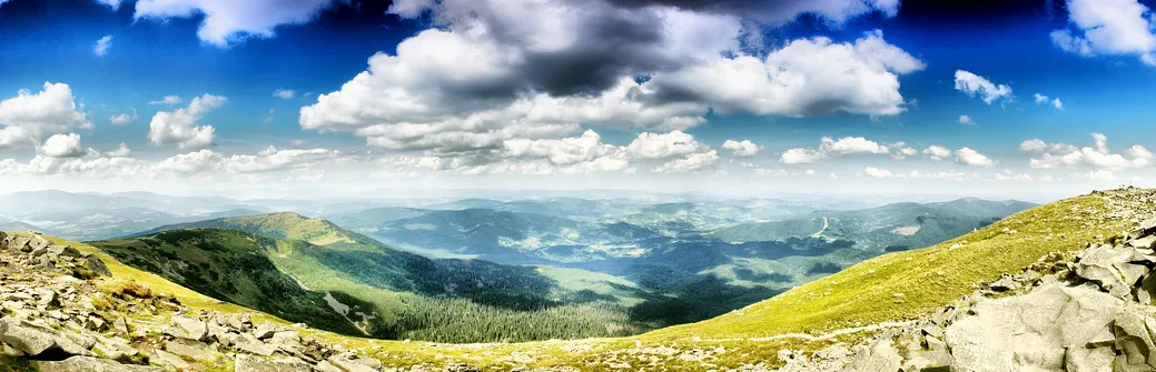 Panorama z Babiej Góry