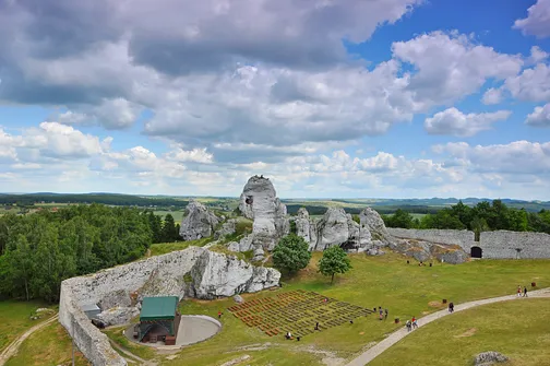Widok na teren podzamcza