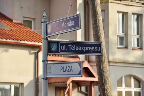 Ulica Teleexpressu w Krynicy Morskiej