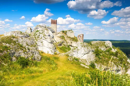 Zamek w Olsztynie - malownicze ruiny koło Częstochowy