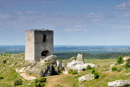 Zamek w Olsztynie koło Częstochowy.