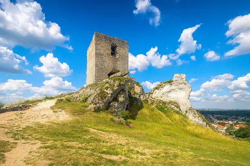 Zamek w Olsztynie koło Częstochowy.