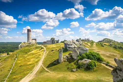 Zamek w Olsztynie koło Częstochowy.