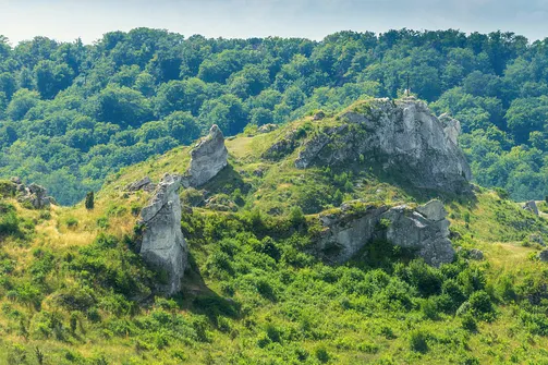 Zamek w Olsztynie koło Częstochowy.