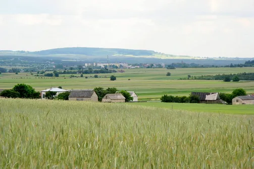 Widok z Bąkowej Góry - w oddali Przedbórz