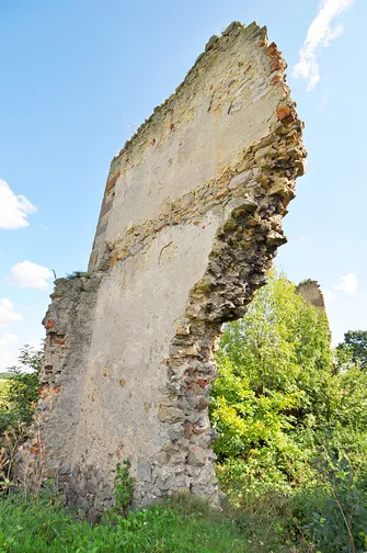 Zamek w Majkowicach - ruiny renesansowego dworu obronnego