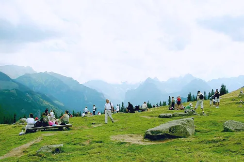 Panorama Tatr z Rusinowej Polany