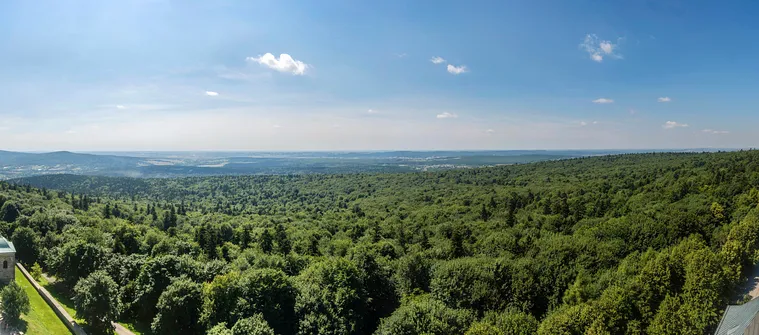 Panorama z Łysej Góry w kierunku południowym