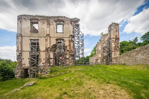 Zamek w Bodzentynie. 