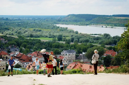 Wisła widziana z Góry Trzech Krzyży w Kazimierzu Dolnym