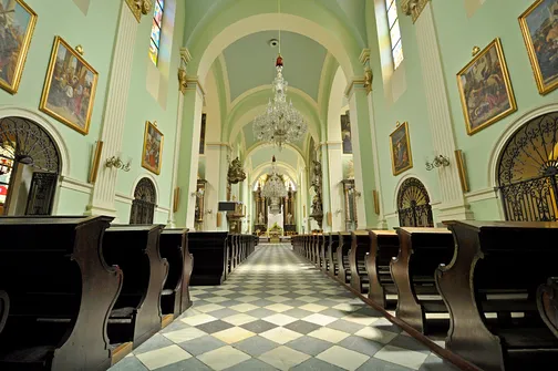 Wnętrze kościoła pw. św. Marii Magdaleny