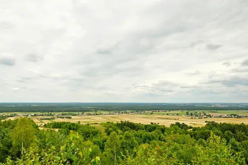 Widok z Fajnej Ryby na Góry Mokre