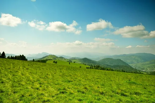 Widok z Durbaszki w kierunku zachodnim