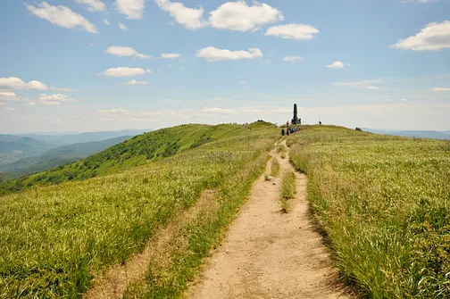 Krzemieniec - szczyt z trójstykiem granic w Bieszczadach