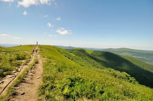 Krzemieniec - szczyt z trójstykiem granic w Bieszczadach
