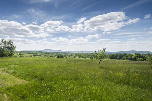 Pasmo Łysogór oraz Pasmo Masłowskie widziane z Klonowa