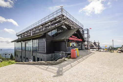 Górna stacja kolejki gondolowej na Jaworzynę Krynicką