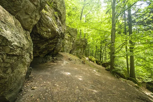 Kamień Michniowski - szczyt Korony Gór Świętokrzyskich w Paśmie Sieradowickim