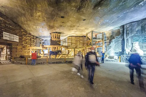 Zabytkowa kopalnia soli kamiennej w Wieliczce