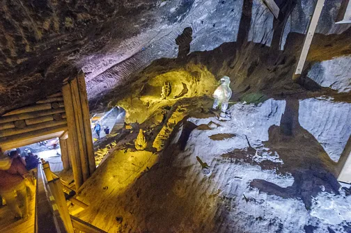 Zabytkowa kopalnia soli kamiennej w Wieliczce