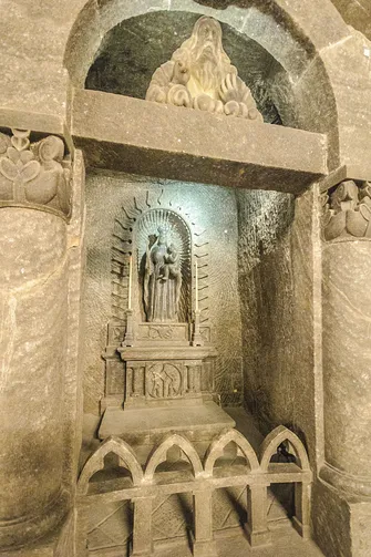 Zabytkowa kopalnia soli kamiennej w Wieliczce