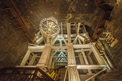 Zabytkowa kopalnia soli kamiennej w Wieliczce