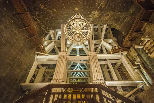Zabytkowa kopalnia soli kamiennej w Wieliczce