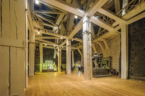 Zabytkowa kopalnia soli kamiennej w Wieliczce
