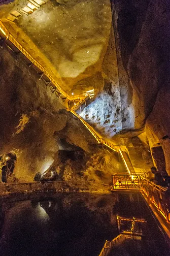 Zabytkowa kopalnia soli kamiennej w Wieliczce