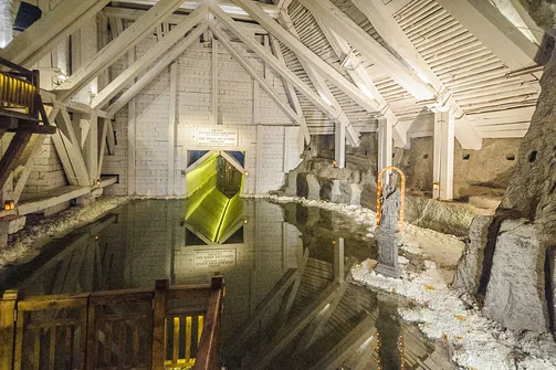 Zabytkowa kopalnia soli kamiennej w Wieliczce