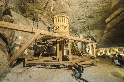 Zabytkowa kopalnia soli kamiennej w Wieliczce