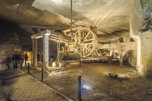 Zabytkowa kopalnia soli kamiennej w Wieliczce