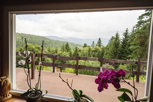 Widok z okna schroniska Na Iglicznej