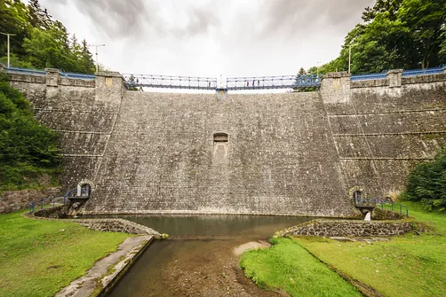 Zapora na potoku Wilczka w Międzygórzu