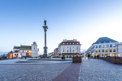 Warszawa - wieczorny spacer po Śródmieściu