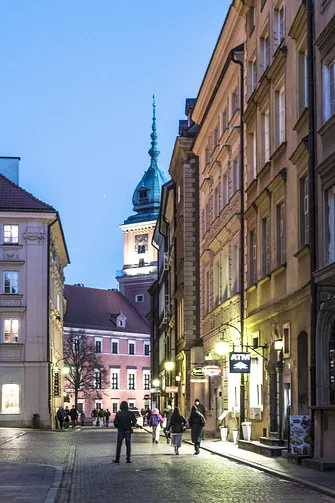 Warszawa - wieczorny spacer po Śródmieściu