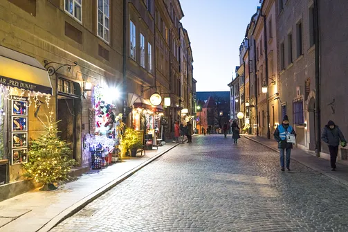Warszawa - wieczorny spacer po Śródmieściu
