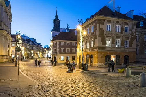 Warszawa - wieczorny spacer po Śródmieściu