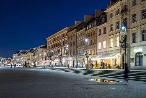 Warszawa - wieczorny spacer po Śródmieściu