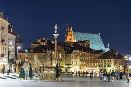 Warszawa - wieczorny spacer po Śródmieściu